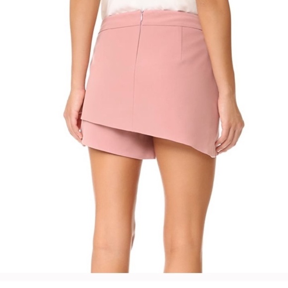 Michelle Mason x Revolve Asymmetrical Blush Skort Skirt - Picture 2 of 15